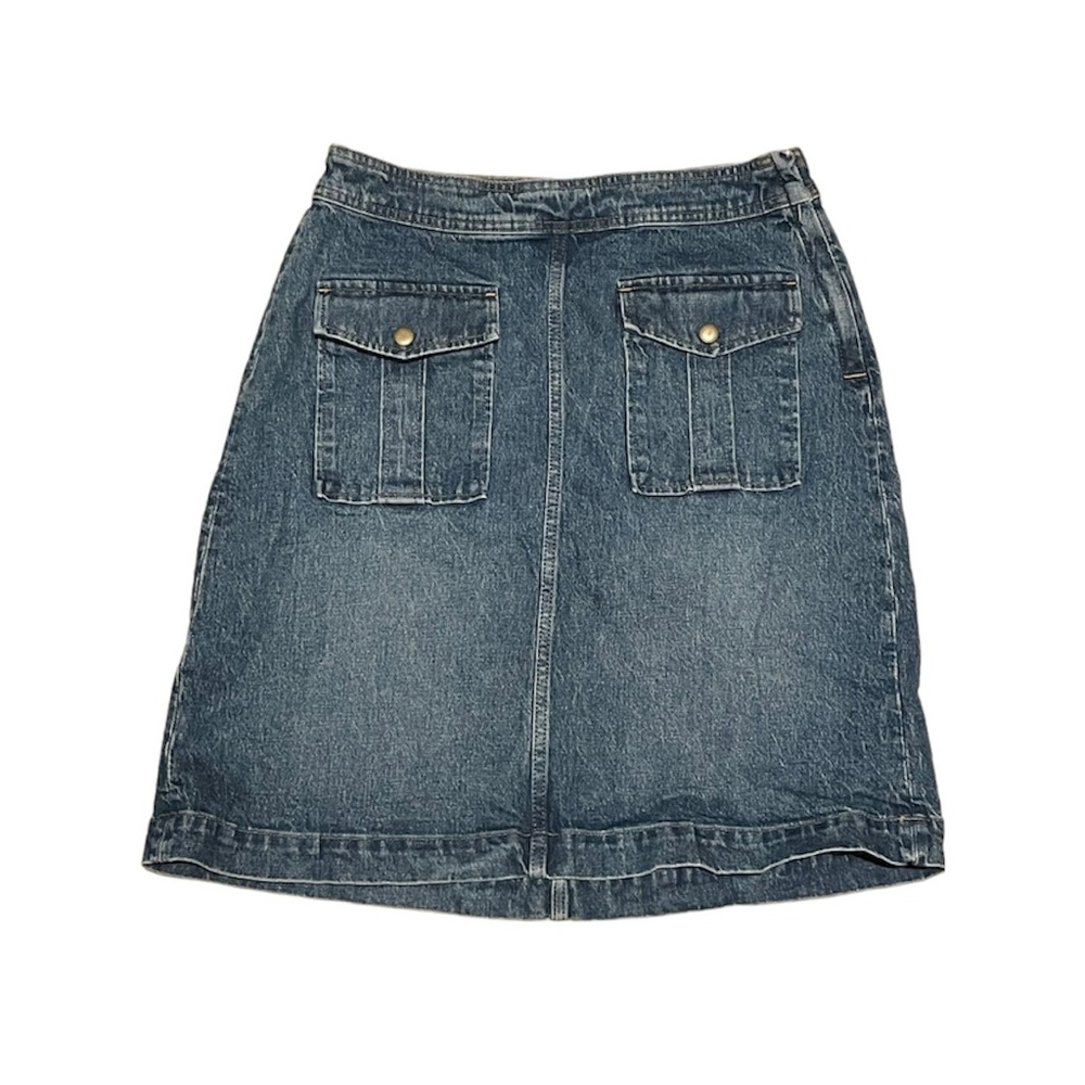 J crew vintage midi denim skirt